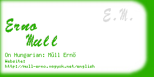 erno mull business card